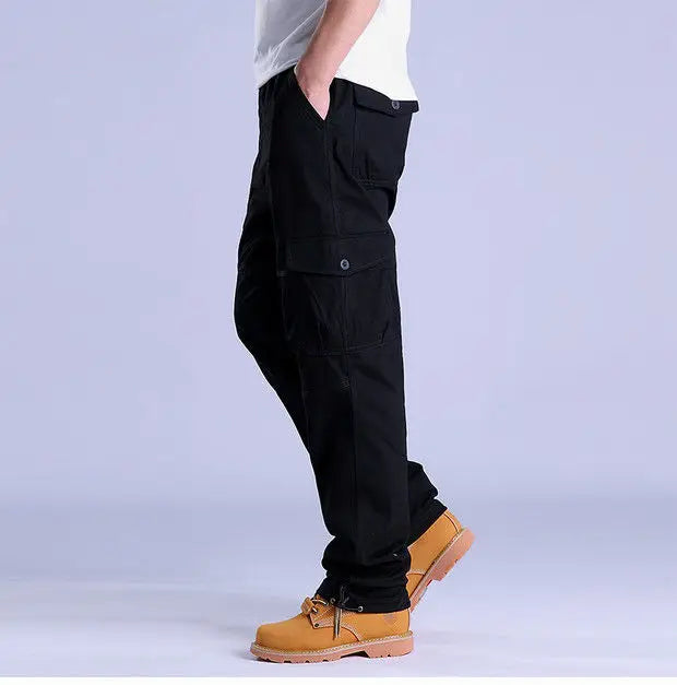 Men's Ripstop Cargo Trousers – Utility Fit with Multi-Pocket Design