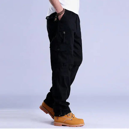 Men's Ripstop Cargo Trousers – Utility Fit with Multi-Pocket Design