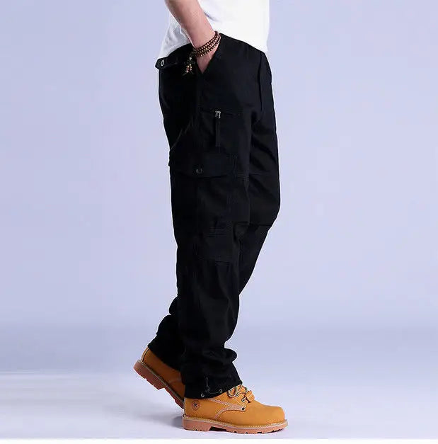 Men's Ripstop Cargo Trousers – Utility Fit with Multi-Pocket Design
