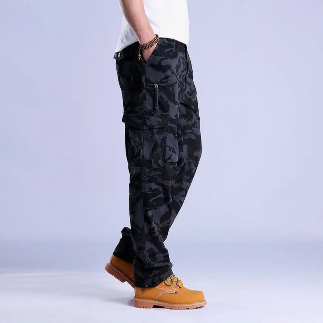 Men's Ripstop Cargo Trousers – Utility Fit with Multi-Pocket Design