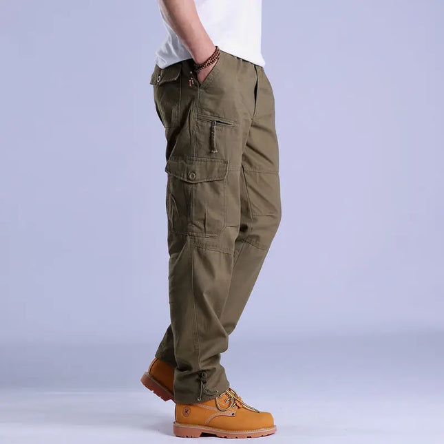 Men's Ripstop Cargo Trousers – Utility Fit with Multi-Pocket Design