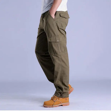 Men's Ripstop Cargo Trousers – Utility Fit with Multi-Pocket Design