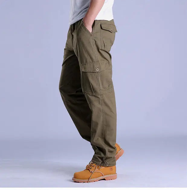 Men's Ripstop Cargo Trousers – Utility Fit with Multi-Pocket Design