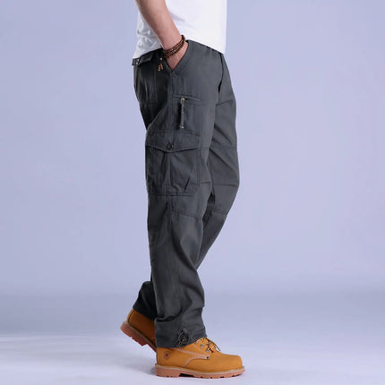 Men's Ripstop Cargo Trousers – Utility Fit with Multi-Pocket Design