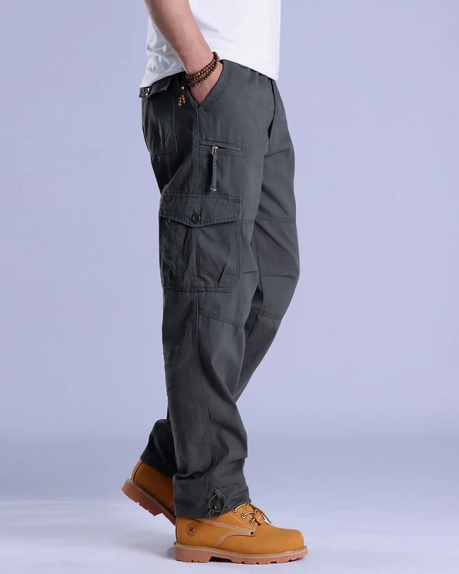 Men's Ripstop Cargo Trousers – Utility Fit with Multi-Pocket Design