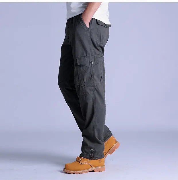 Men's Ripstop Cargo Trousers – Utility Fit with Multi-Pocket Design