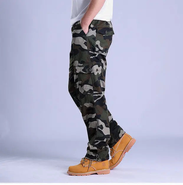 Men's Ripstop Cargo Trousers – Utility Fit with Multi-Pocket Design