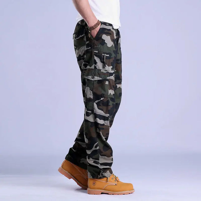 Men's Ripstop Cargo Trousers – Utility Fit with Multi-Pocket Design