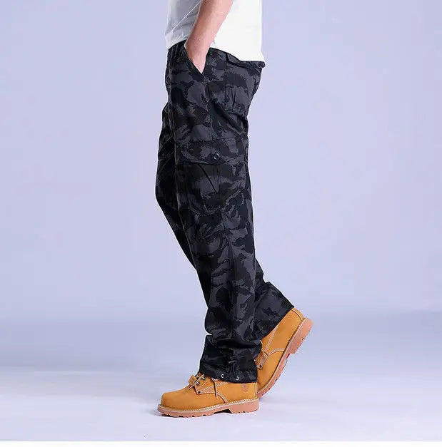 Men's Ripstop Cargo Trousers – Utility Fit with Multi-Pocket Design