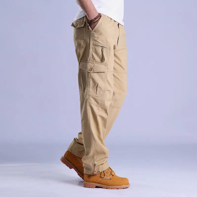 Men's Ripstop Cargo Trousers – Utility Fit with Multi-Pocket Design