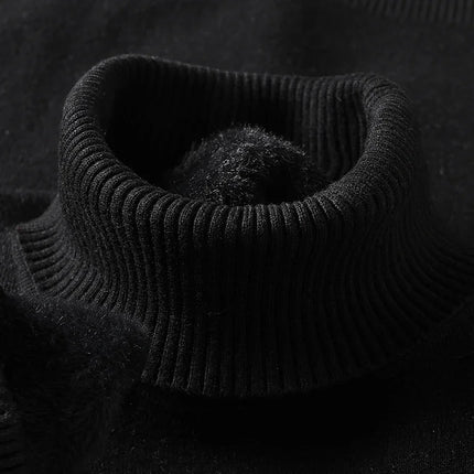 Men's Roll Neck Jumper – Fine Knit Classic Winter Layer