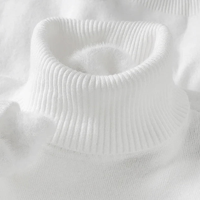 Men's Roll Neck Jumper – Fine Knit Classic Winter Layer
