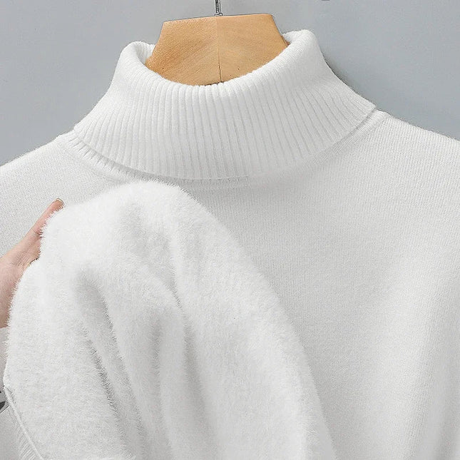 Men's Roll Neck Jumper – Fine Knit Classic Winter Layer