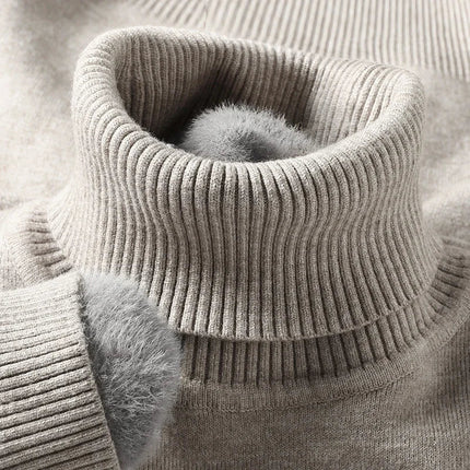 Men's Roll Neck Jumper – Fine Knit Classic Winter Layer