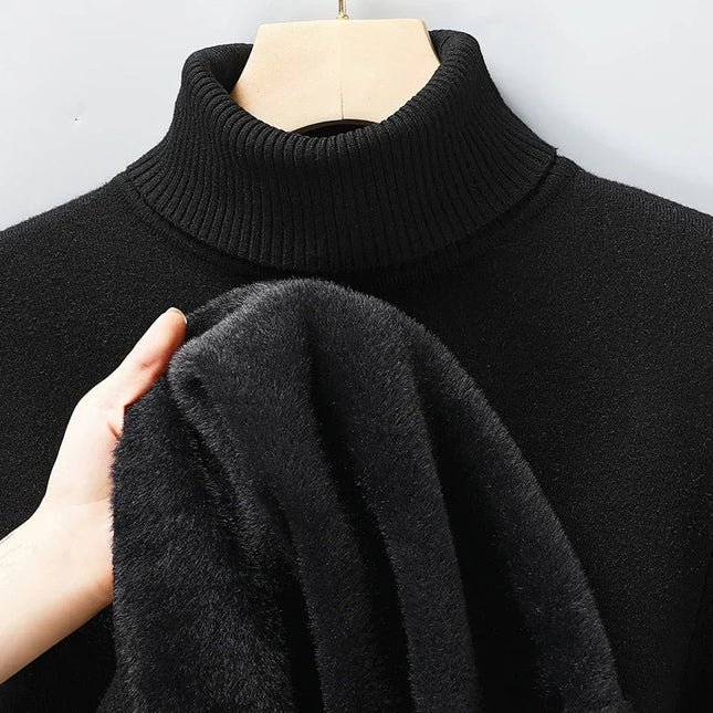 Men's Roll Neck Jumper – Fine Knit Classic Winter Layer