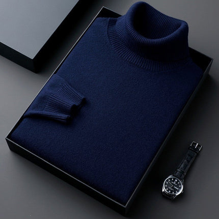 Men's Roll Neck Jumper in Regular Fit – Refined Winter Knit