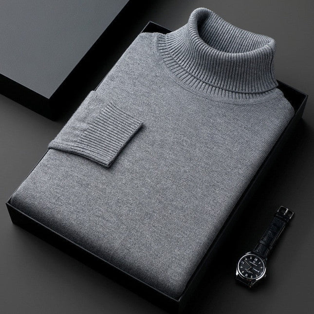 Men's Roll Neck Jumper in Regular Fit – Refined Winter Knit