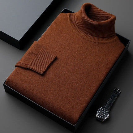 Men's Roll Neck Jumper in Regular Fit – Refined Winter Knit