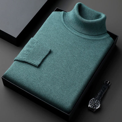 Men's Roll Neck Jumper in Regular Fit – Refined Winter Knit