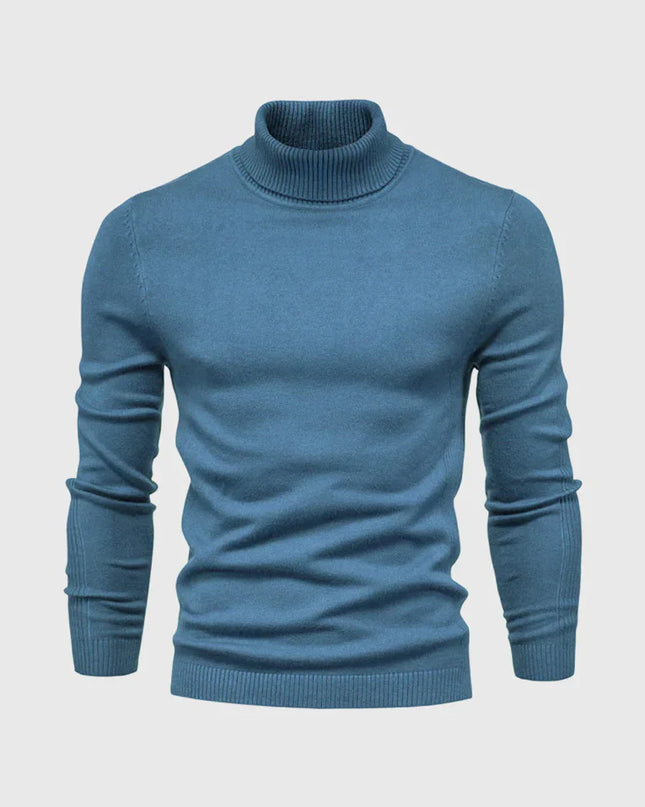 Men's Roll Neck Jumper in Slim Fit – Refined Everyday Knit