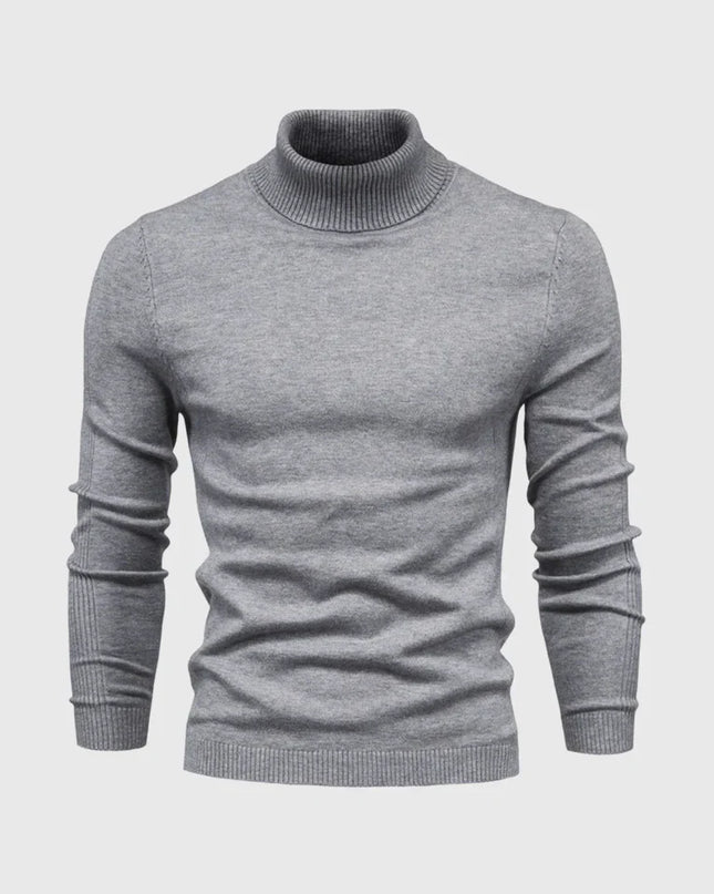 Men's Roll Neck Jumper in Slim Fit – Refined Everyday Knit