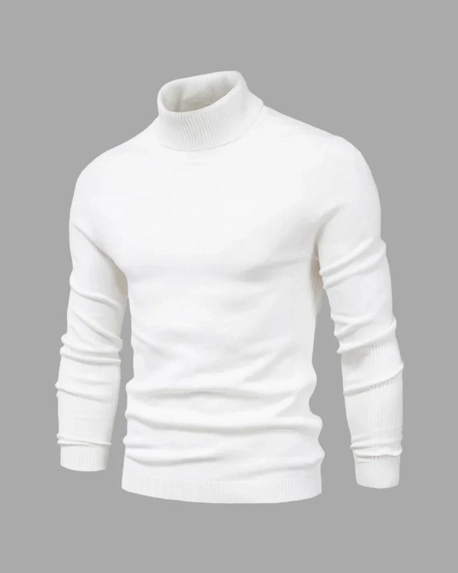 Men's Roll Neck Jumper in Slim Fit – Refined Everyday Knit