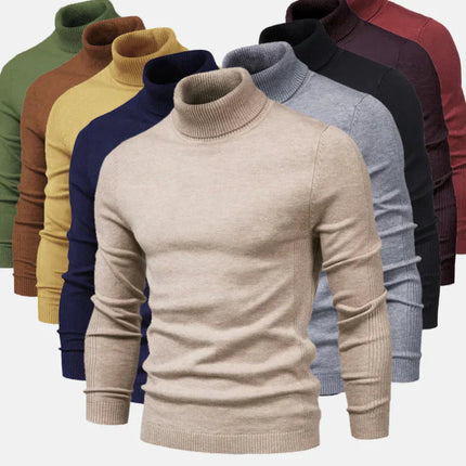 Men's Roll Neck Jumper in Slim Fit – Refined Everyday Knit