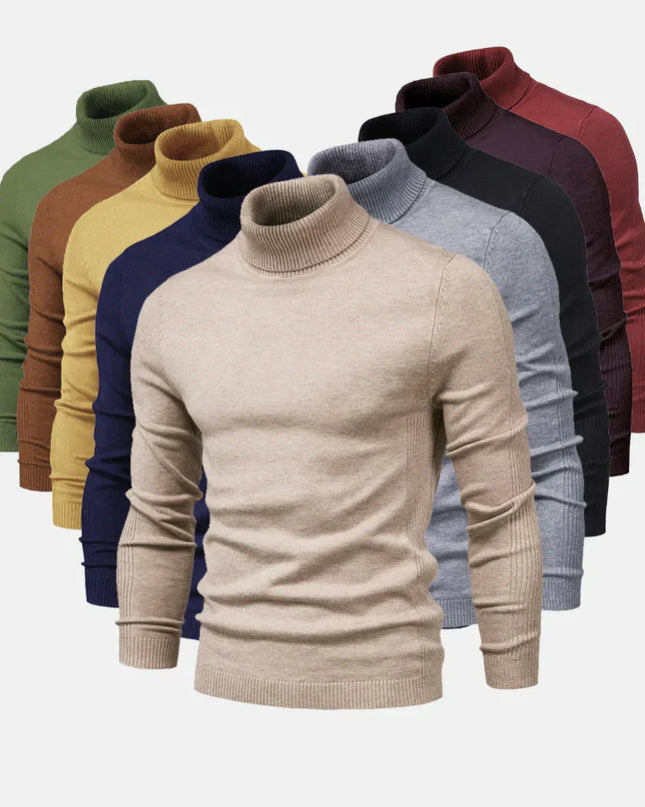 Men's Roll Neck Jumper in Slim Fit – Refined Everyday Knit