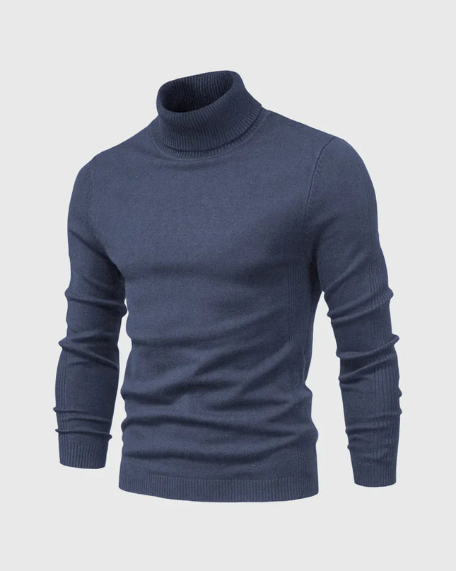Men's Roll Neck Jumper in Slim Fit – Refined Everyday Knit