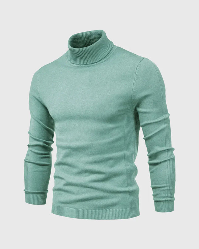 Men's Roll Neck Jumper in Slim Fit – Refined Everyday Knit