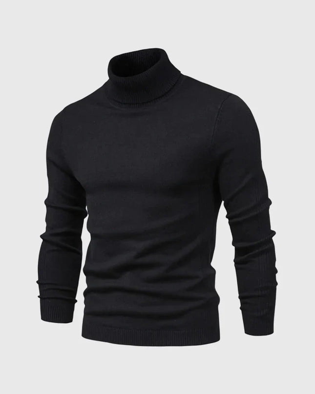 Men's Roll Neck Jumper in Slim Fit – Refined Everyday Knit