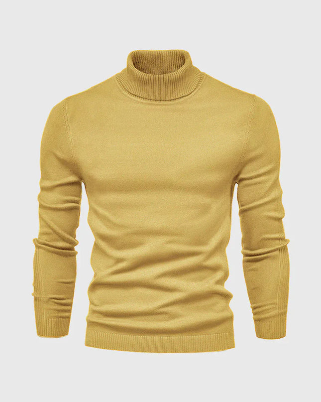 Men's Roll Neck Jumper in Slim Fit – Refined Everyday Knit