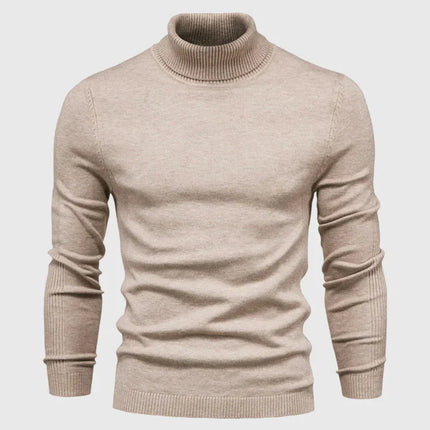 Men's Roll Neck Jumper in Slim Fit – Refined Everyday Knit