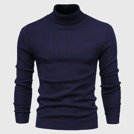 Men's Roll Neck Jumper in Slim Fit – Refined Everyday Knit