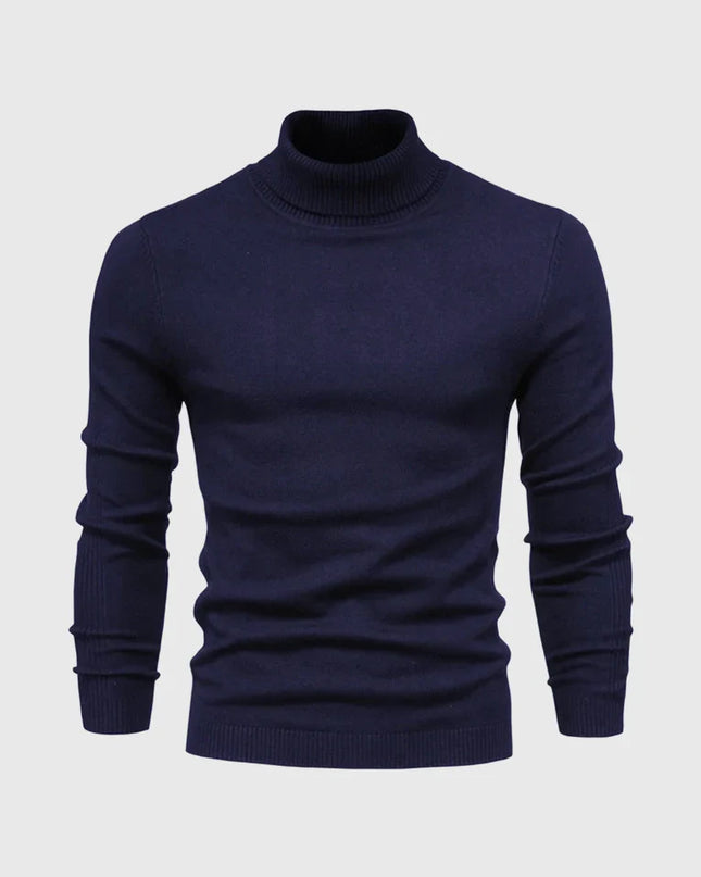 Men's Roll Neck Jumper in Slim Fit – Refined Everyday Knit
