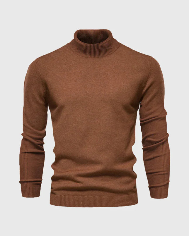 Men's Roll Neck Jumper in Slim Fit – Refined Everyday Knit