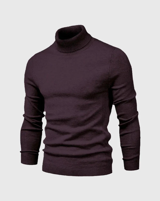 Men's Roll Neck Jumper in Slim Fit – Refined Everyday Knit