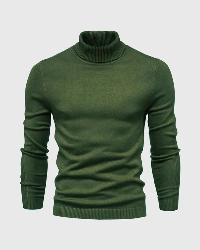 Men's Roll Neck Jumper in Slim Fit – Refined Everyday Knit
