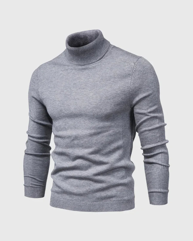 Men's Roll Neck Jumper in Slim Fit – Refined Everyday Knit