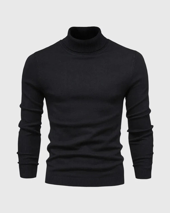Men's Roll Neck Jumper in Slim Fit – Refined Everyday Knit