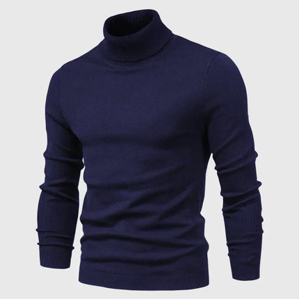 Men's Roll Neck Jumper in Slim Fit – Refined Everyday Knit