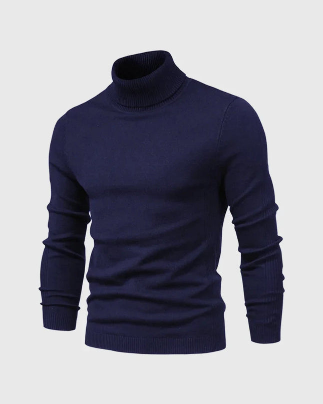 Men's Roll Neck Jumper in Slim Fit – Refined Everyday Knit