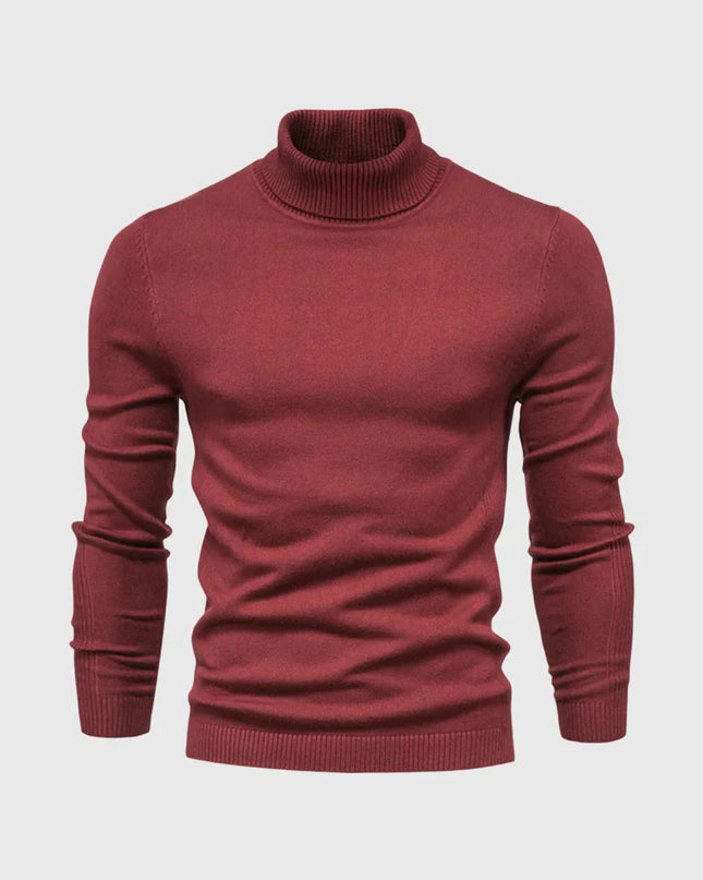 Men's Roll Neck Jumper in Slim Fit – Refined Everyday Knit