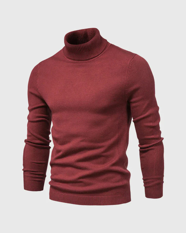 Men's Roll Neck Jumper in Slim Fit – Refined Everyday Knit