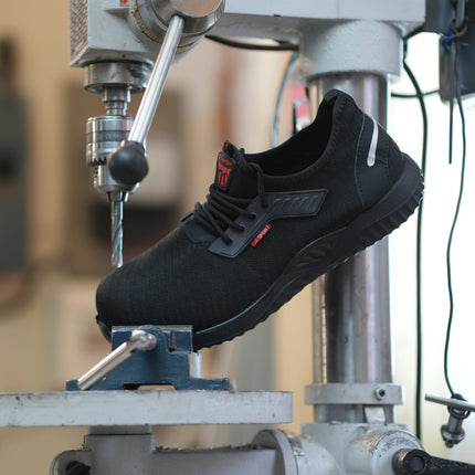 Men's Safety Work Trainers with Slip-Resistant Sole