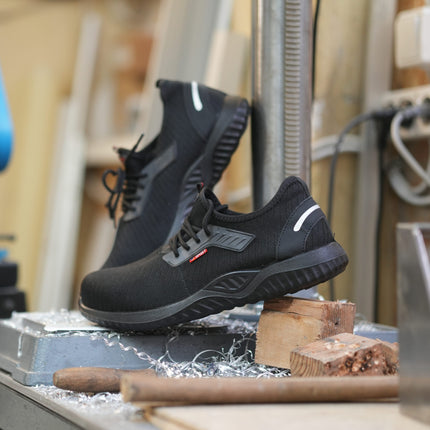 Men's Safety Work Trainers with Slip-Resistant Sole