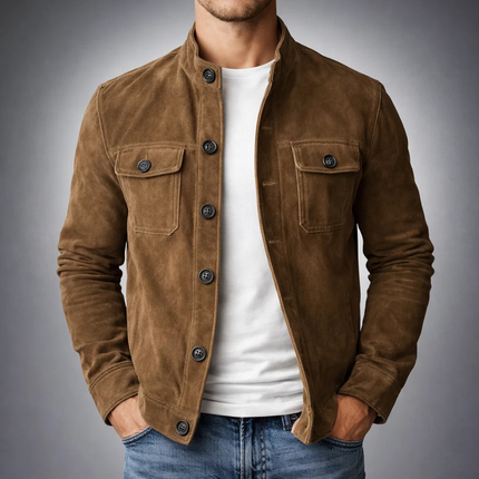 Men's Shacket in Regular Cut – Refined Utility Layer
