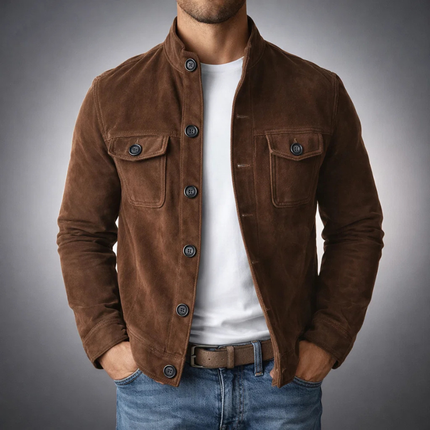 Men's Shacket in Regular Cut – Refined Utility Layer
