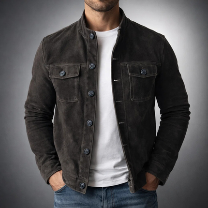Men's Shacket in Regular Cut – Refined Utility Layer