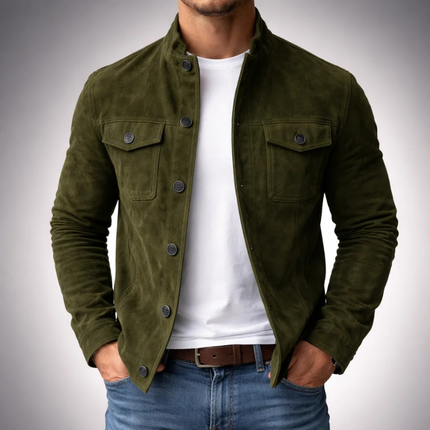 Men's Shacket in Regular Cut – Refined Utility Layer